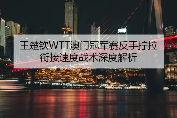 王楚钦WTT澳门冠军赛反手拧拉衔接速度战术深度解析